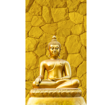 Zlatý budha zen žltá Roleta - Tenstickers