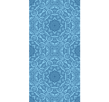 Modrá mandala zen téma Roleta - Tenstickers