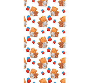 roleta pre bábätko vzor priateľských medveďov - Tenstickers