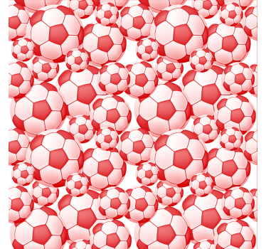 Vzor červenej lopty Rolety futbal - Tenstickers