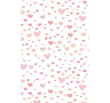Ružové srdiečka romantika Roleta - Tenstickers