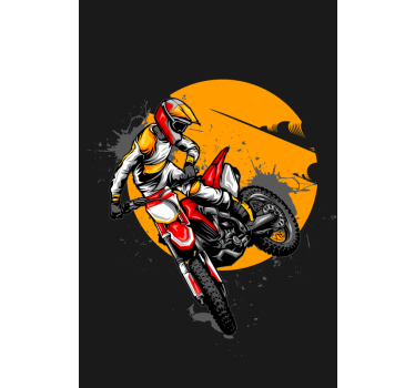 Motorka zábavná športová Roleta - Tenstickers