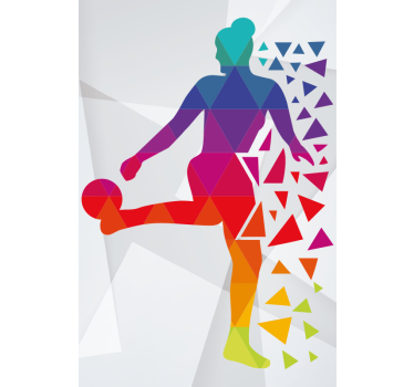 roleta šport geometrický futbalista - Tenstickers