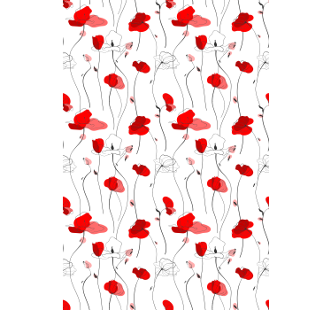 kvetinová roleta elegantný kvetinový kvet - Tenstickers