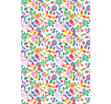 roleta na okno kvety živý botanický motív - Tenstickers