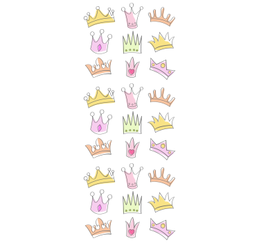 roleta do detskej izby motív vzoru koruny - Tenstickers