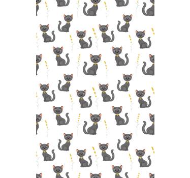 roleta so zvieratami vzor čiernych mačiek - Tenstickers