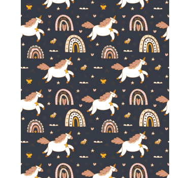 roleta do detskej izby očarujúci motív jednorožca - Tenstickers