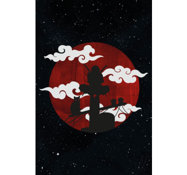 originálna roleta scéna siluety samurajov - Tenstickers