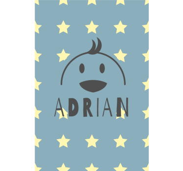roleta do detskej izby hviezdne kura s menom - Tenstickers