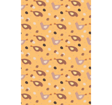 Oranžové mláďa vzor zviera Rolety - Tenstickers