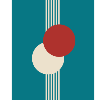 moderná roleta geometrická kruhová kompozícia - Tenstickers