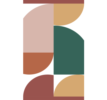 moderná roleta geometrické kruhové vzory - Tenstickers