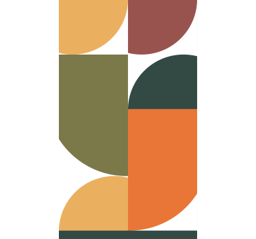 moderná roleta fúzia geometrických tvarov - Tenstickers