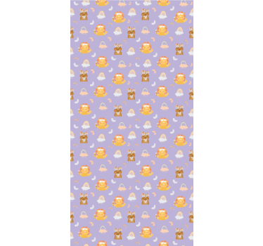 roleta do detskej izby mláďatá zvierat a dúhy - Tenstickers