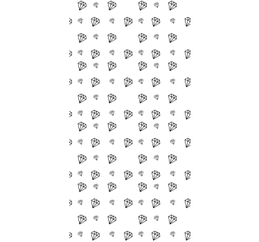 originálna roleta čierne a biele diamanty - Tenstickers