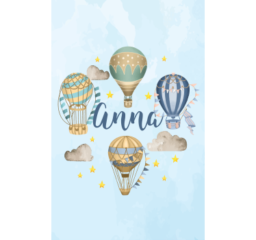 roleta na mieru teplovzdušné balóny s menom - Tenstickers