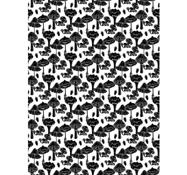 roleta na okno kvety hubový vzor - Tenstickers