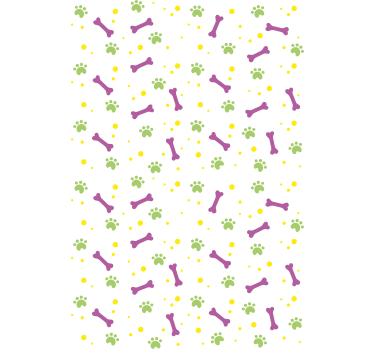 roleta so zvieratami labky a kosti - Tenstickers