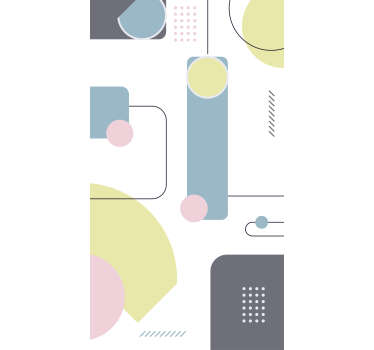 moderná roleta hrajú geometrické tvary - Tenstickers