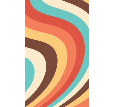 Retro roleta zakrivené retro vlny - Tenstickers