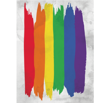 roleta pre teenagera dúhové pruhy štetcom - Tenstickers