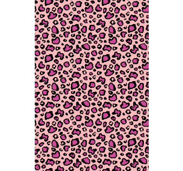 roleta zvieratká ružová leopardia potlač - Tenstickers
