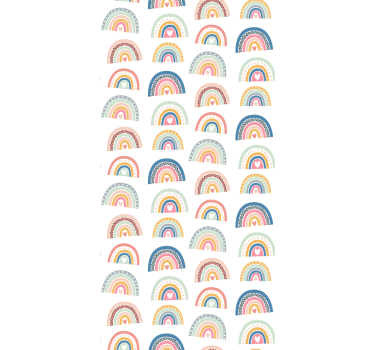 Roleta do detskej izby farebné srdcové dúhy - Tenstickers