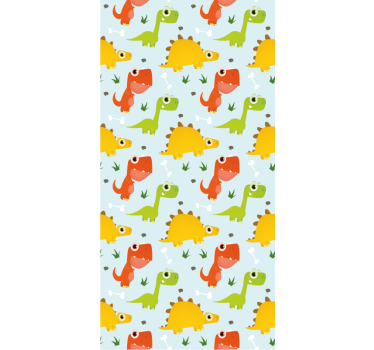 roleta s dinosaurami roztomilé kreslené dinosaury - Tenstickers
