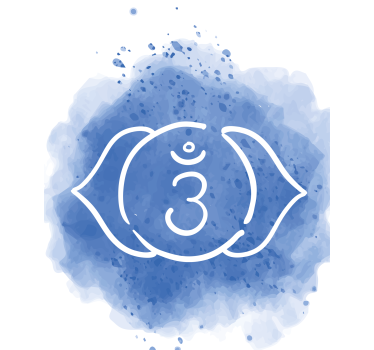Symbol čakry tretieho oka buddha Rolety - Tenstickers
