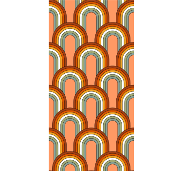 Retro roleta s architektonickými vzormi - Tenstickers