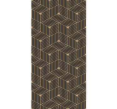 Zlatý geometrický vzor deco Roleta elegancia - Tenstickers