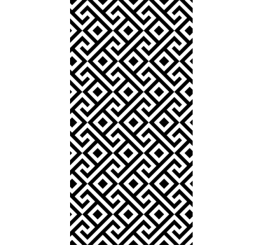 vzorovaná roleta geometrická čierna biela - Tenstickers