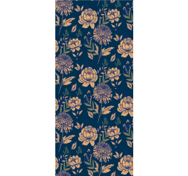kvetinová roleta námornícky elegantný vzor - Tenstickers