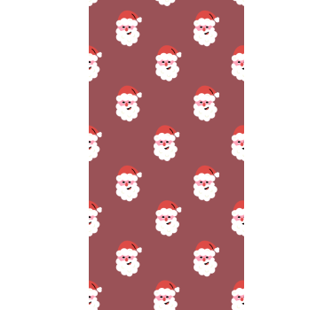 Santa claus červený vzor textúry Rolety - Tenstickers
