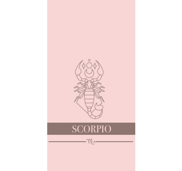 Roleta na okno design zverokruhu v ružovej farbe - Tenstickers