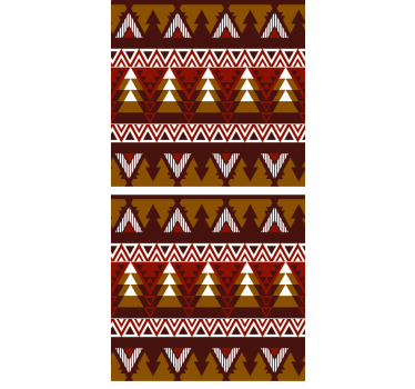 škandinávska roleta geometrický lesný vzor - Tenstickers