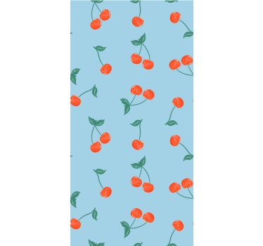 roleta na okno ovocie vzor čerešňových vetvičiek - Tenstickers