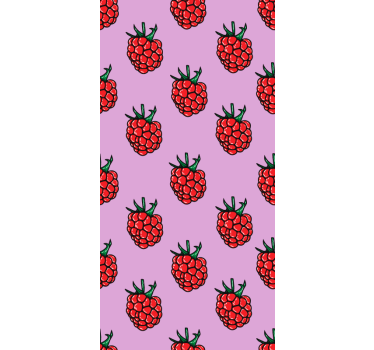 roleta na okno ovocie malinový vzor - Tenstickers