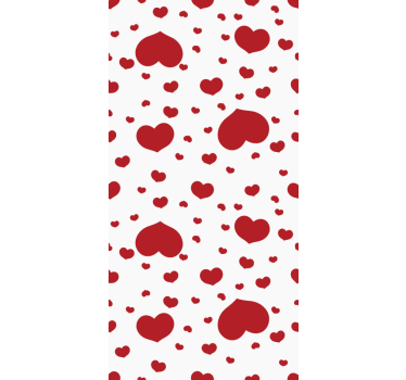 Roleta láska srdcový vzor dekorácie - Tenstickers