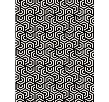 Geometrický hypnotický vzor záclona moderná roleta - Tenstickers