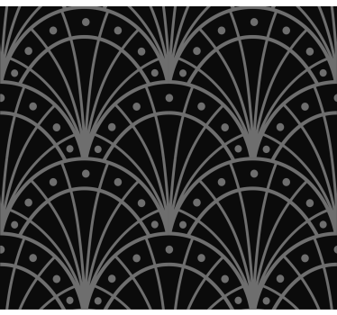 roleta do obývačky elegantné čierne art deco - Tenstickers