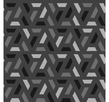 roleta do obývačky geometrické trojuholníky čierne tóny - Tenstickers