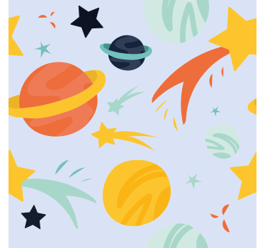 roleta do detskej izby vzor planét - Tenstickers