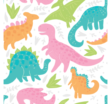 roleta na okno dinosaury pastelové farby - Tenstickers