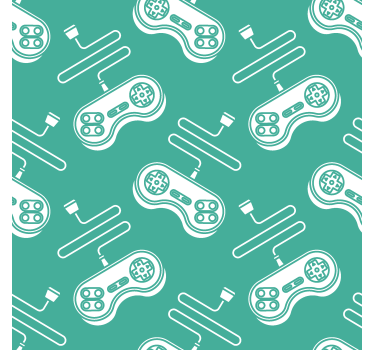 bláznivá roleta retro biely vzor ovládania - Tenstickers