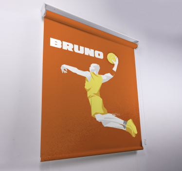 Basketbal personalizované meno športová roleta - Tenstickers