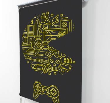 žltá pac hra geek blind - Tenstickers