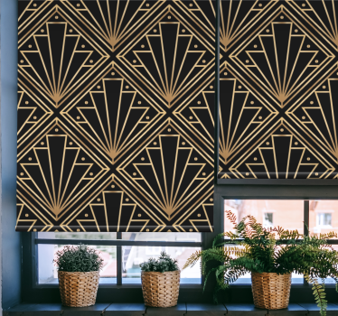 „art deco“ zlaté tvary Roleta elegancia - Tenstickers