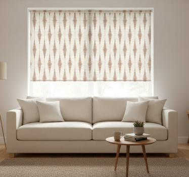 Béžová roleta mocha mousse ikat - Tenstickers